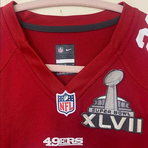 NFL 49ers Red Jersey with Super Bowl Patch - Picture 2 of 5